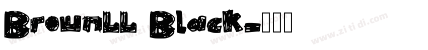 BrownLL Black字体转换